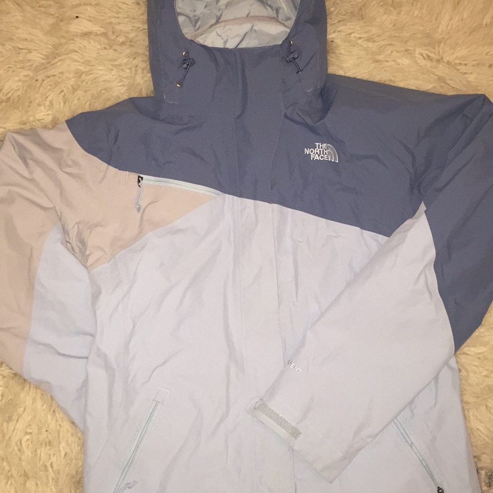 Blue North Face Jacket Weatherproof
